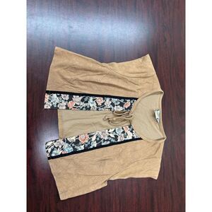 Paper Moon By Yette Short Sleeve Blouse Size Medium